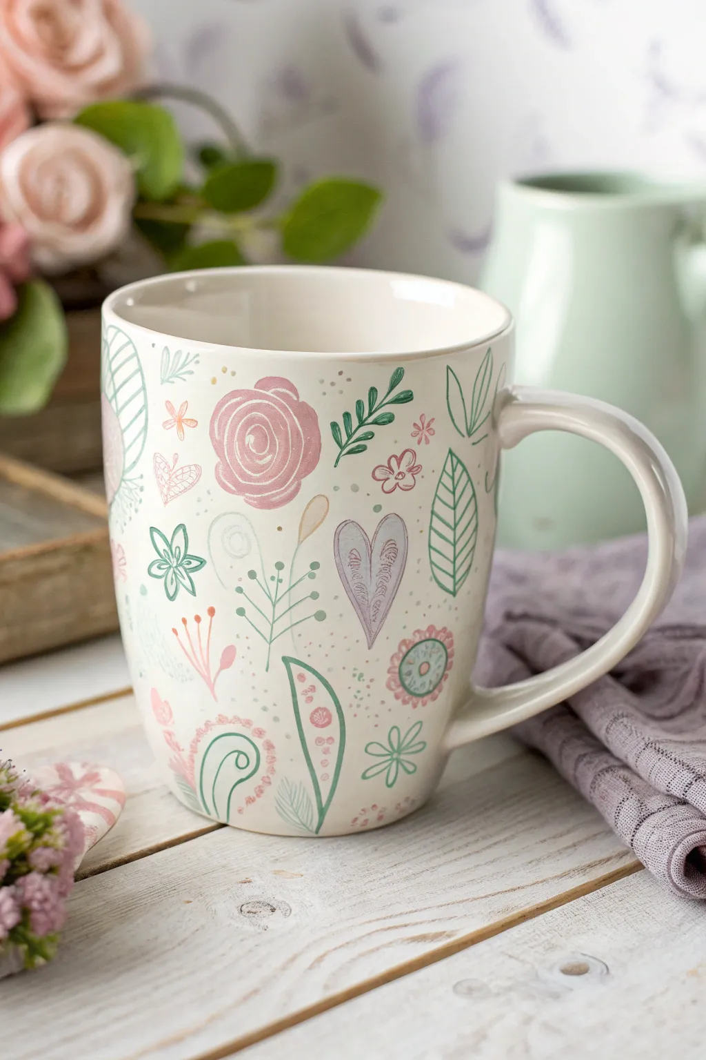 Sip in style with whimsical doodles - where creativity meets simplicity.