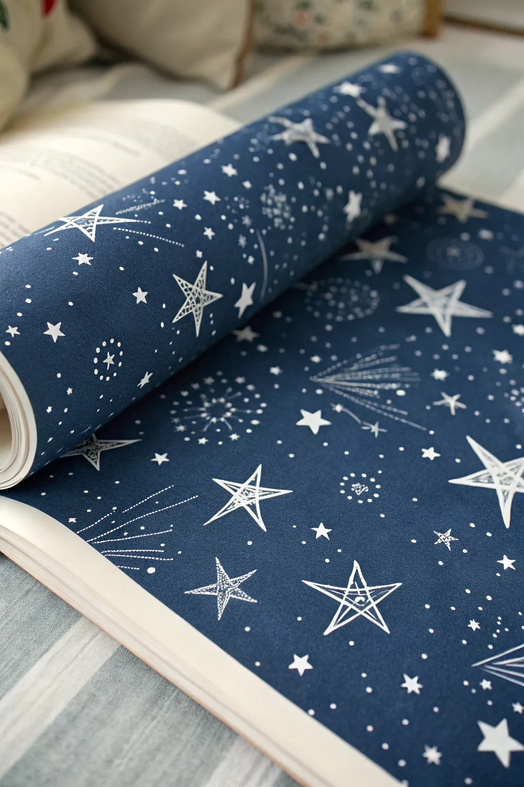 Transform your space into a celestial escape with handcrafted starry night wallpaper.