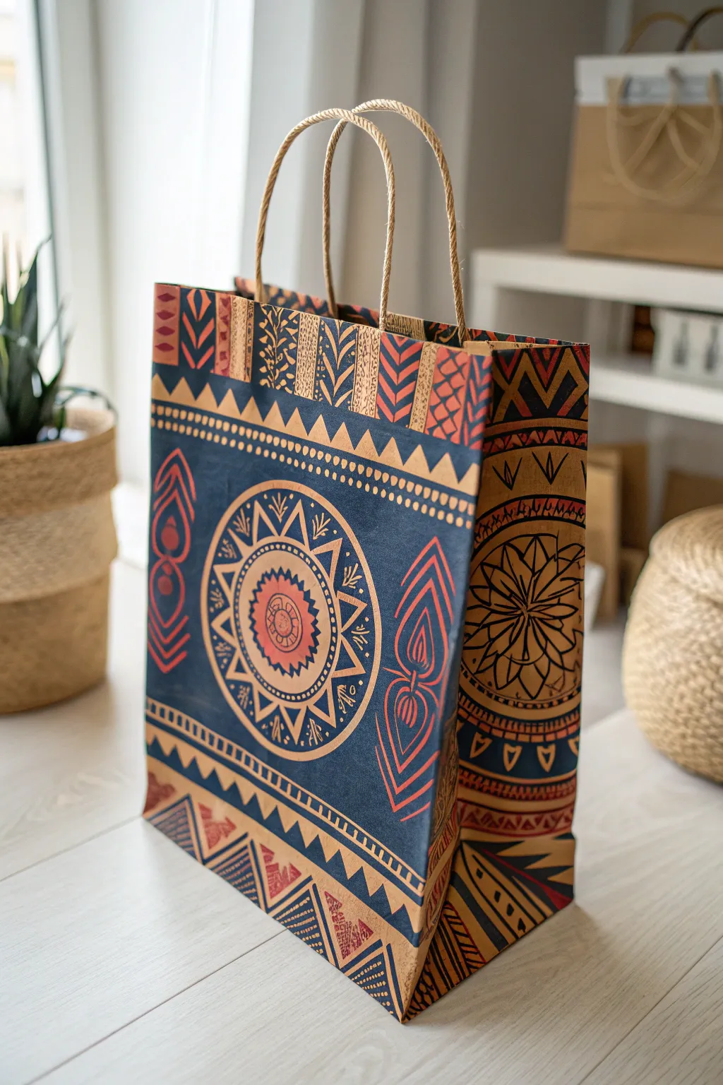 Transform ordinary into extraordinary with globally inspired paper bag art. Elevate your crafting with a touch of cultural elegance.