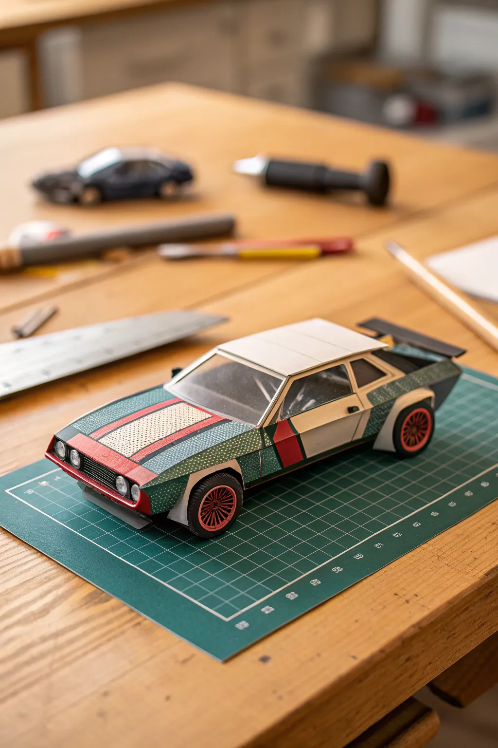 Unfold the magic of craftsmanship with these captivating pop-up paper cars.