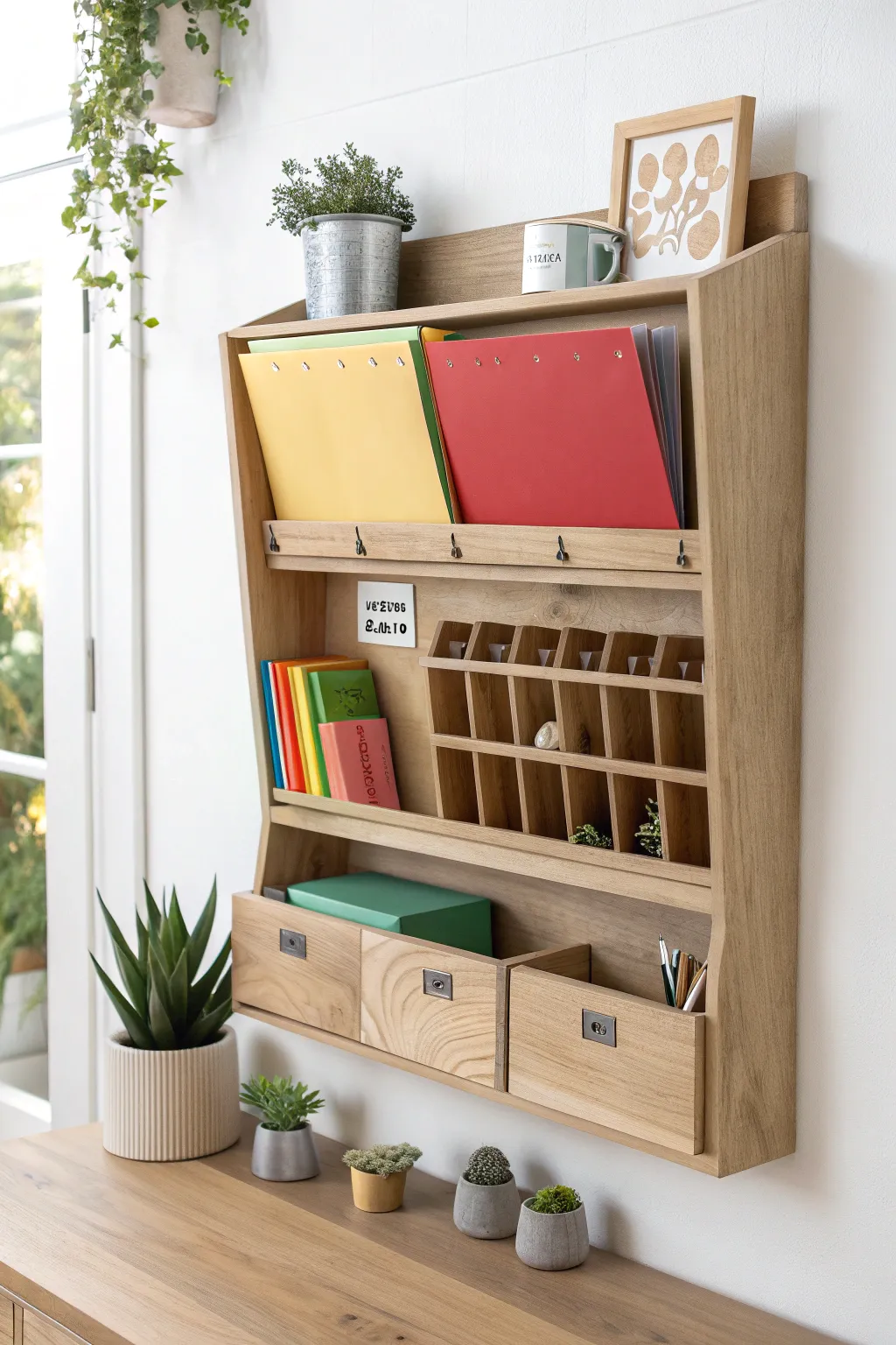 Simplify your life with a stylish family command center that blends functionality with Scandinavian elegance.