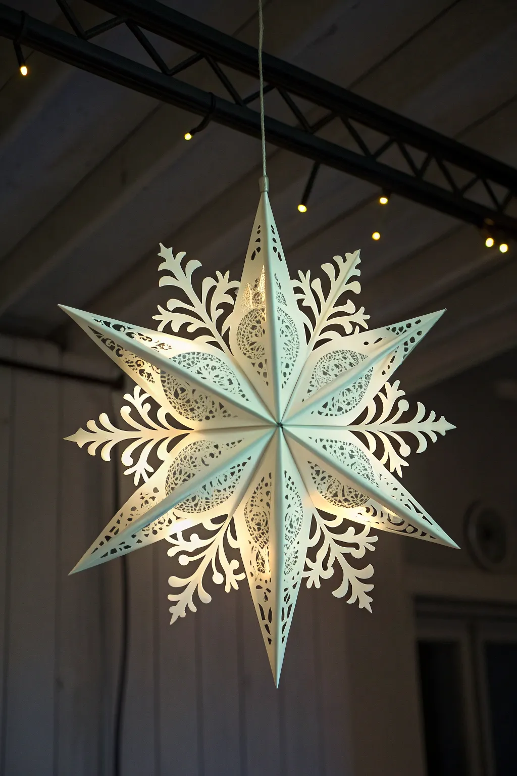 Illuminate your space with magical glow-in-the-dark snowflakes, where minimalist design meets boho charm.