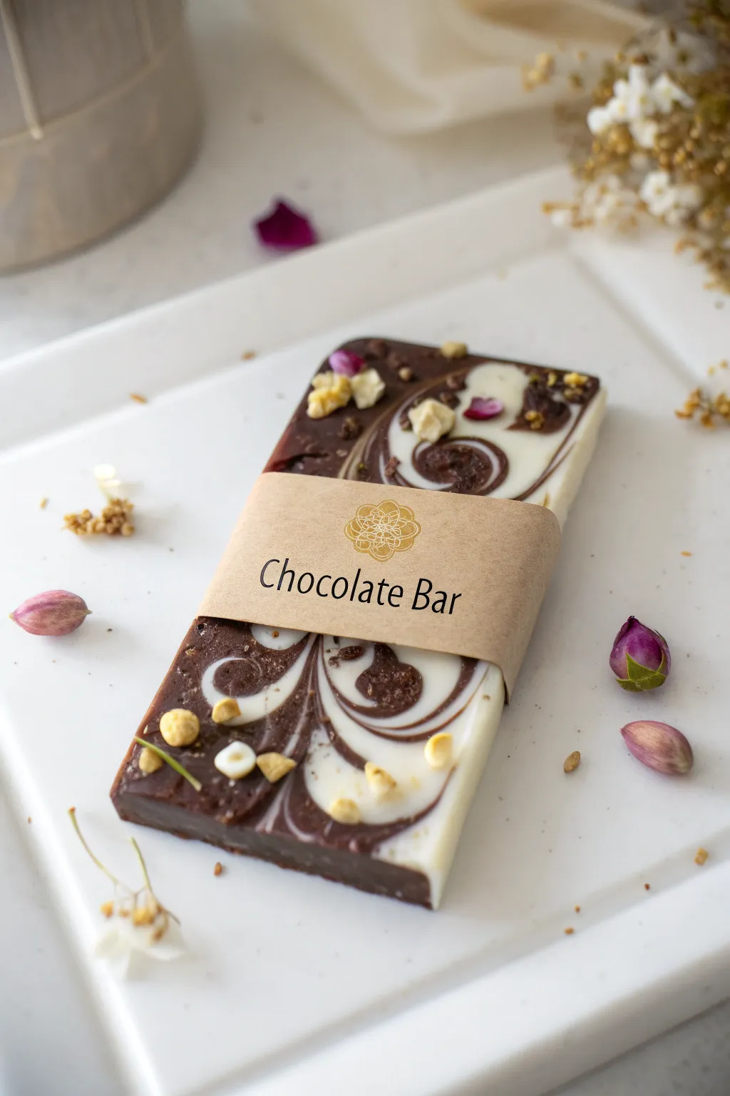 Indulge in the art of gratitude with personalized handmade chocolate bars that are as beautiful as they are delicious.