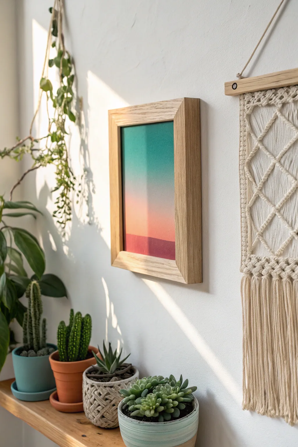 Transform your space with the mesmerizing beauty of ombre art—where bold colors meet minimalist elegance.