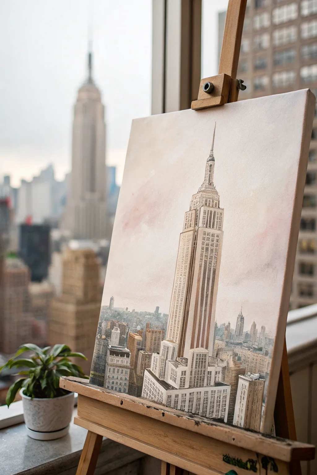 Explore the serene beauty of urban landscapes through minimalist artistry.