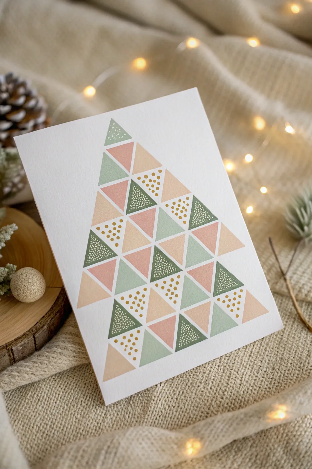 Embrace modern elegance with geometric patterns this holiday season.