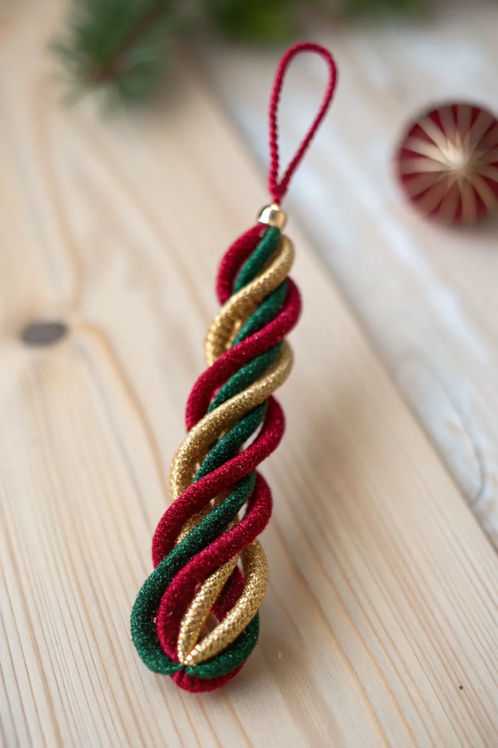 Add a touch of festive elegance with handcrafted holiday swirls.