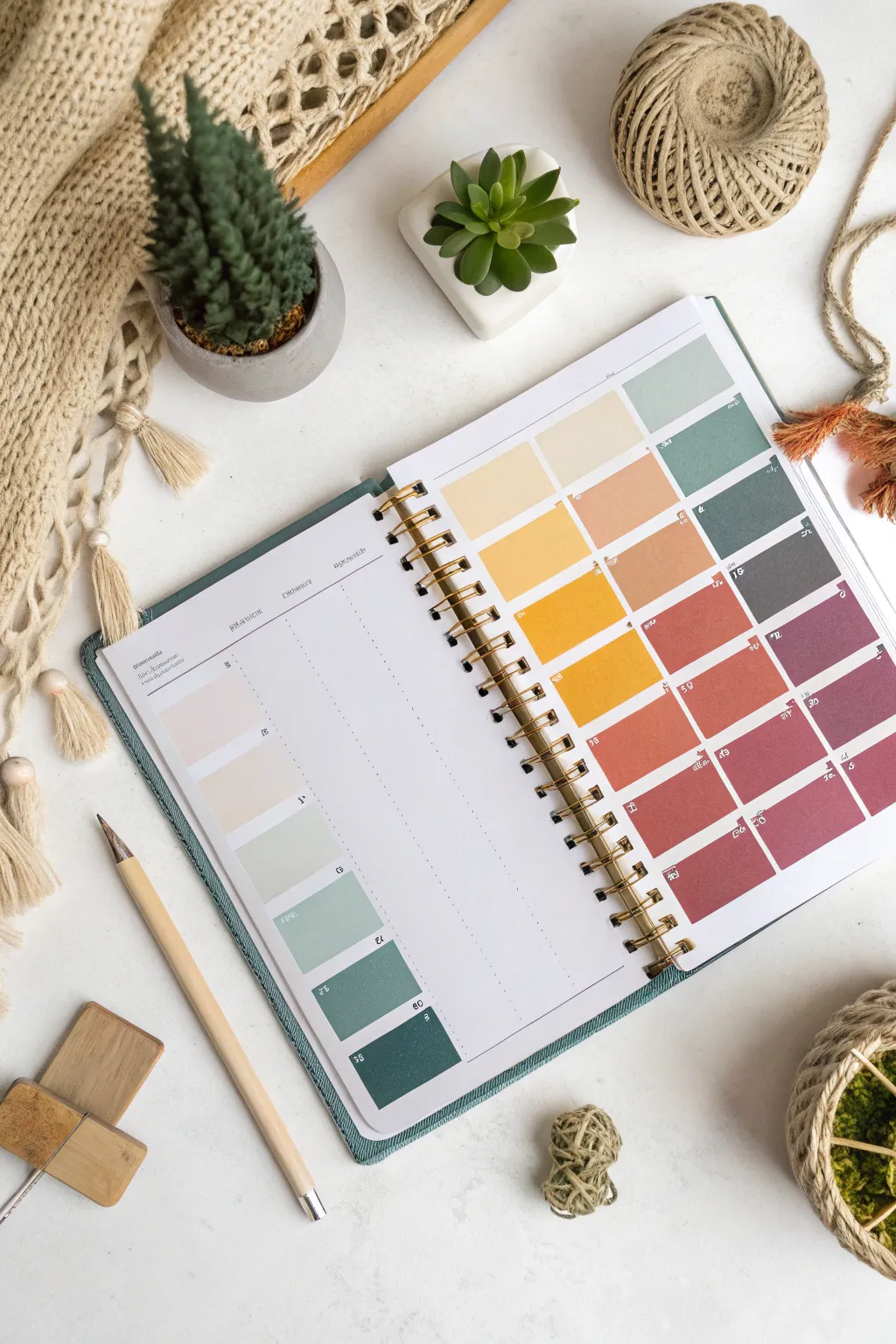 Transform your planner into a vibrant masterpiece with creative color blocks that highlight your unique style.