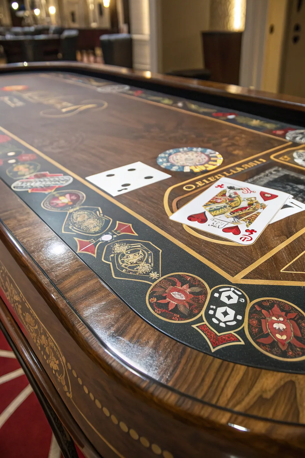 Transform your gaming space with a masterpiece poker table top that blends art and craftsmanship.