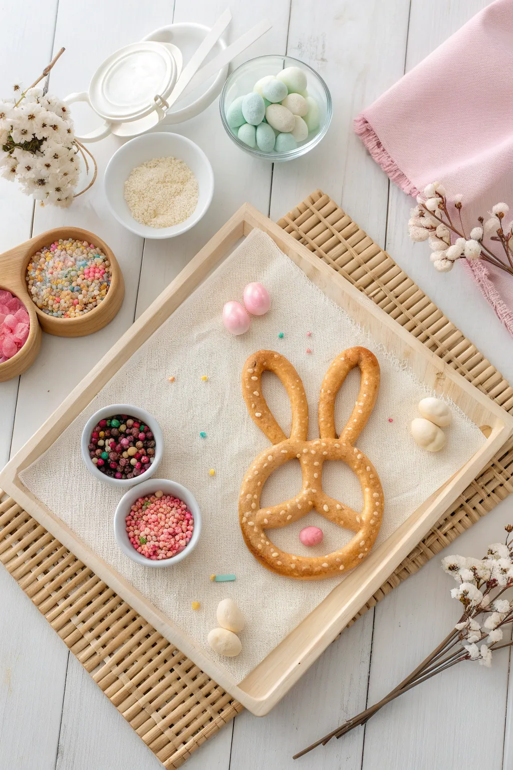 Craft your own delightful bunny pretzels with our DIY kits—where simplicity meets cheerful creativity! 🐰🥨