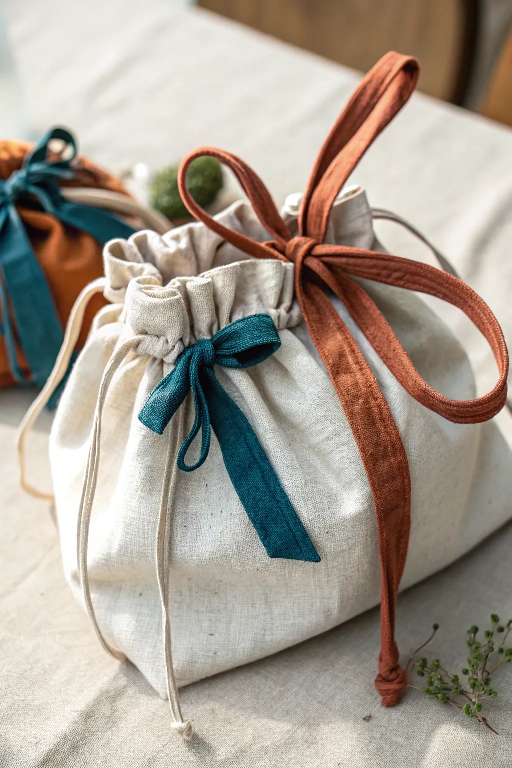 Add a whimsical touch with bold ribbons: a perfect blend of simplicity and charm.