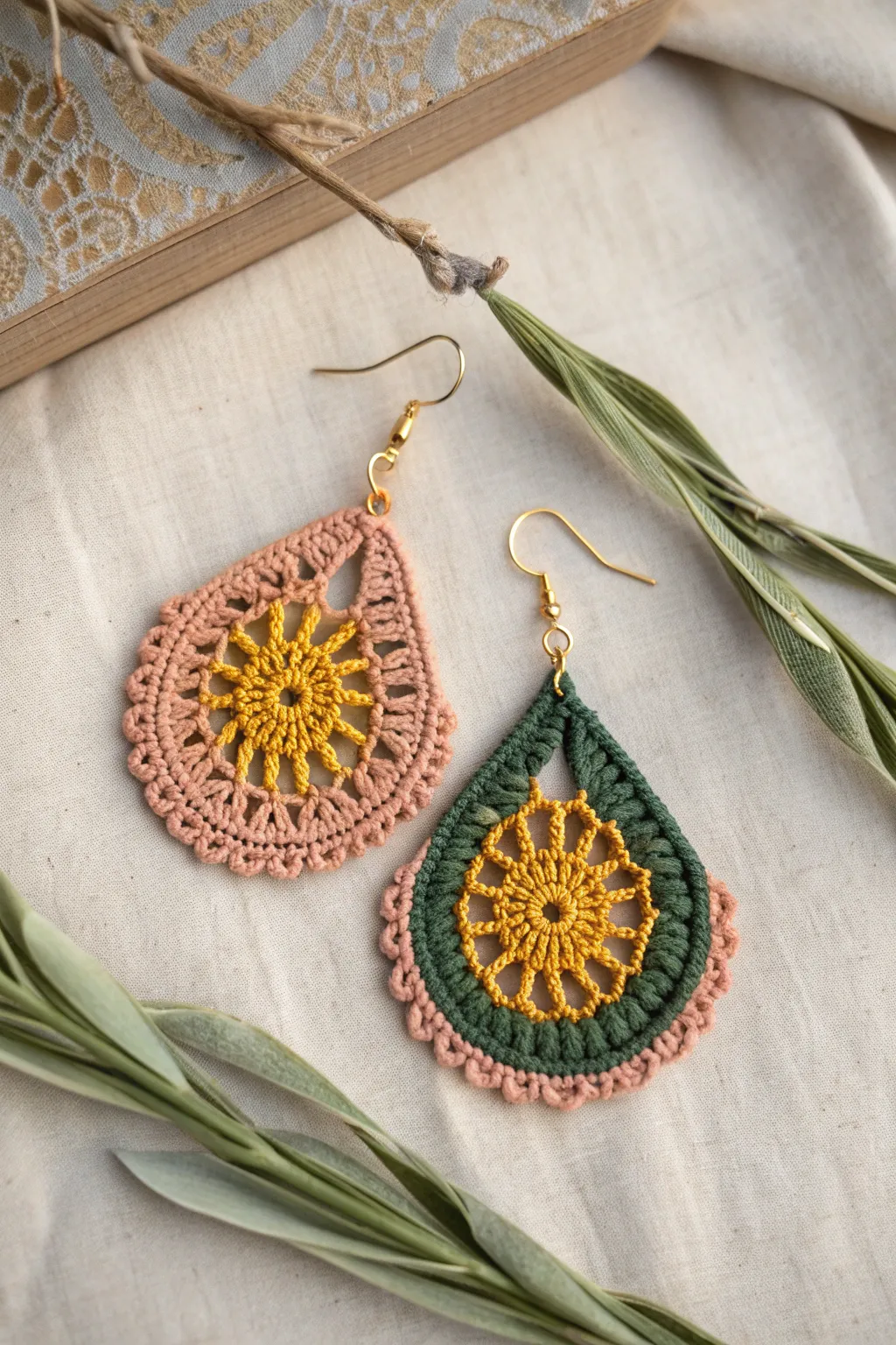 Elegance in simplicity: Discover the art of crochet earrings.