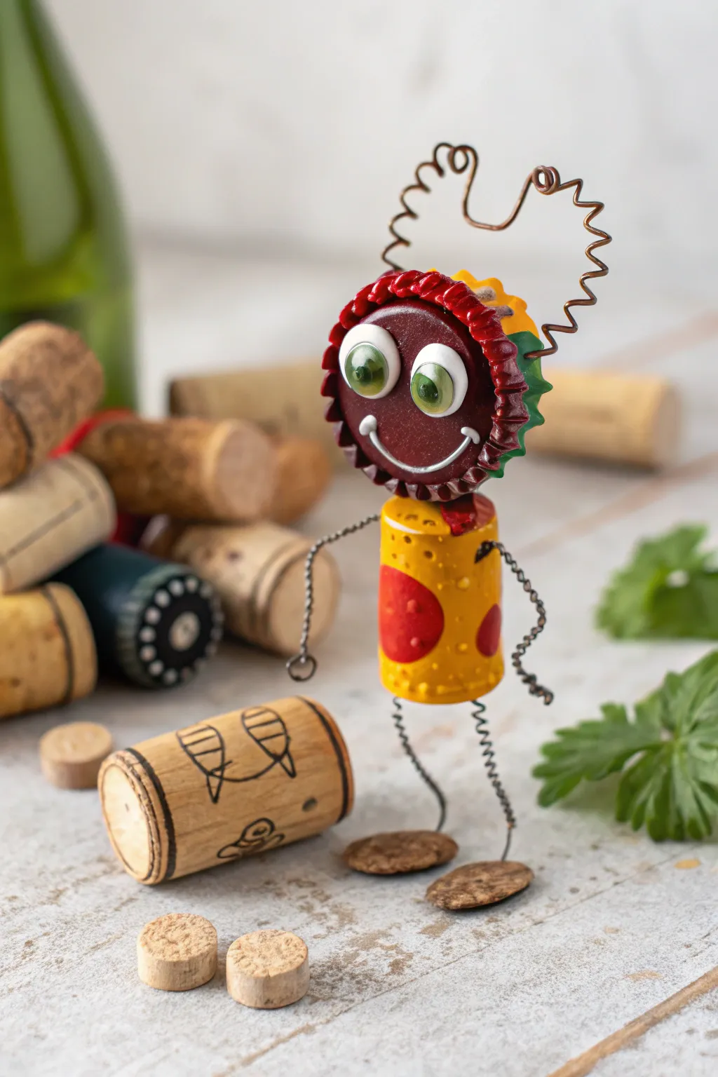 Unleash your creativity with these charming Cap and Cork Creatures!