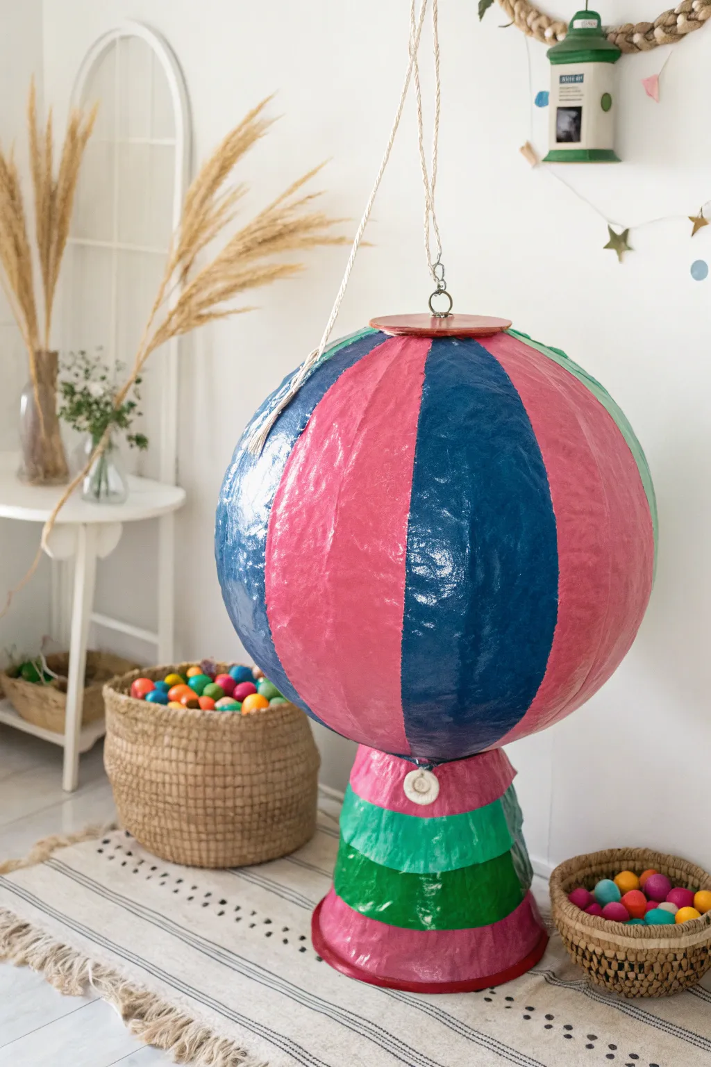 Pop of Nostalgia: Dive into sweet memories with this bubble gum-inspired pinata!