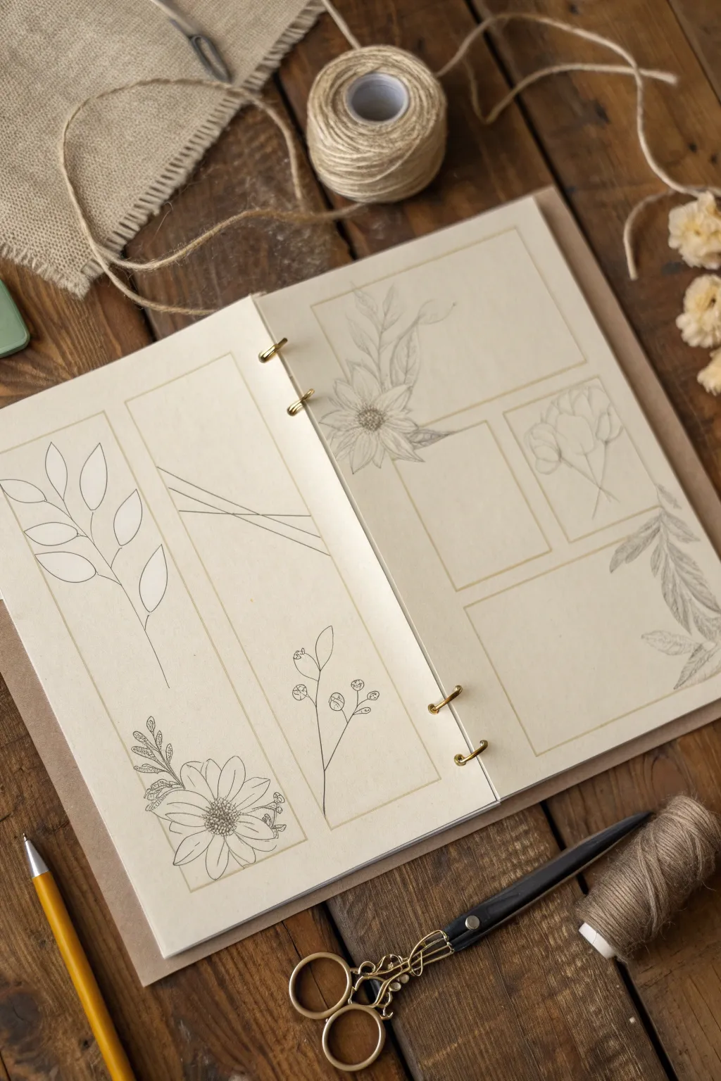 Elevate your scrapbooking with sketch-inspired layouts that blend Scandinavian simplicity with a boho flair.