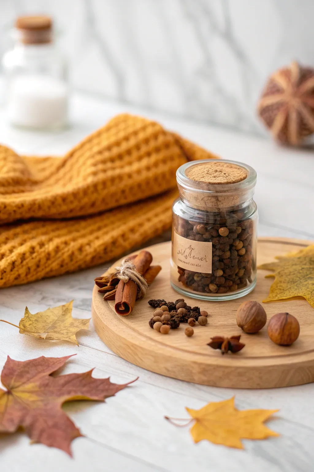 Embrace the essence of fall with our Autumn Spice Sensory Jar – a fragrant delight for your senses.