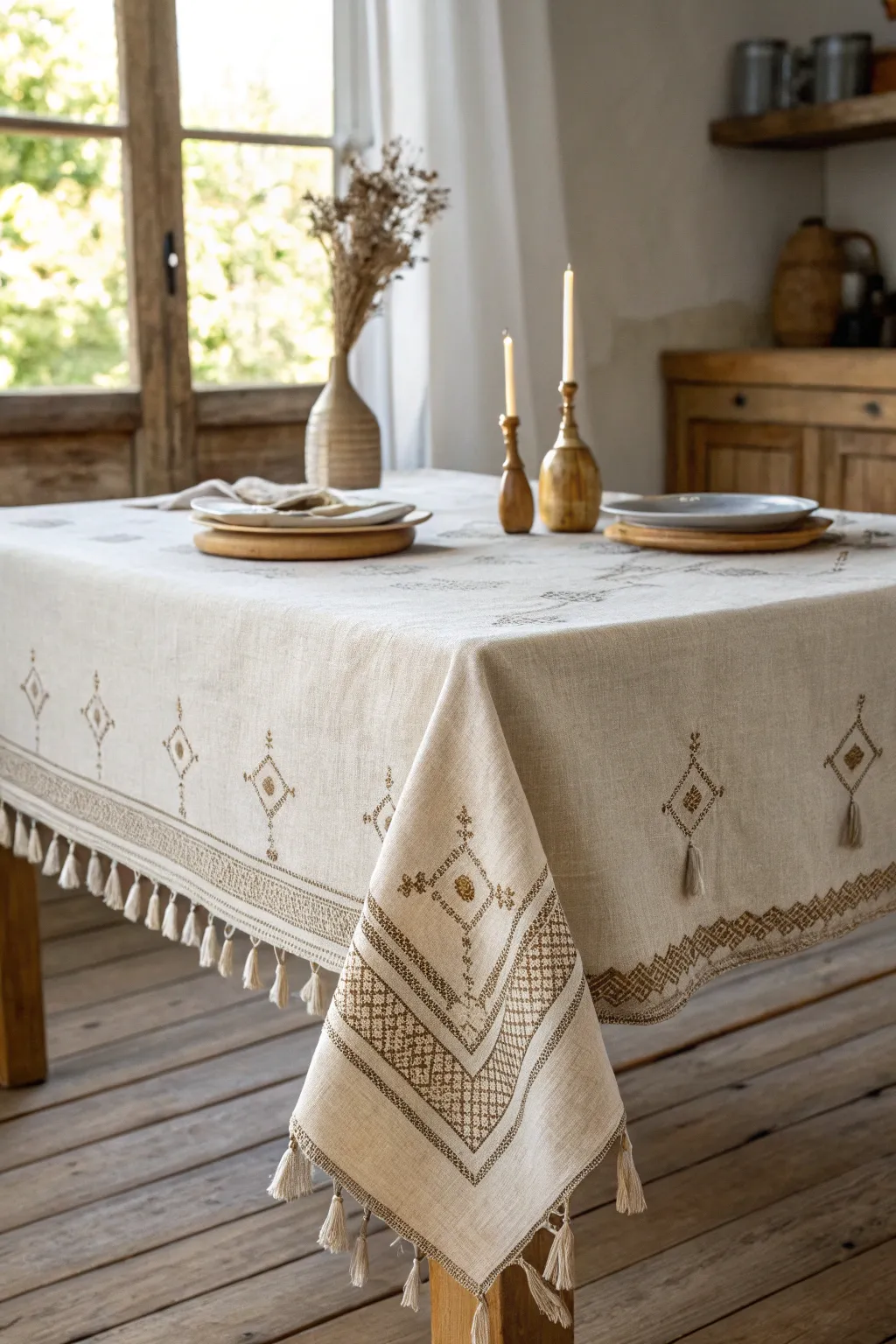 Transform your dining experience with a seasonal touch of elegance. 🍂✨ #TableclothMagic