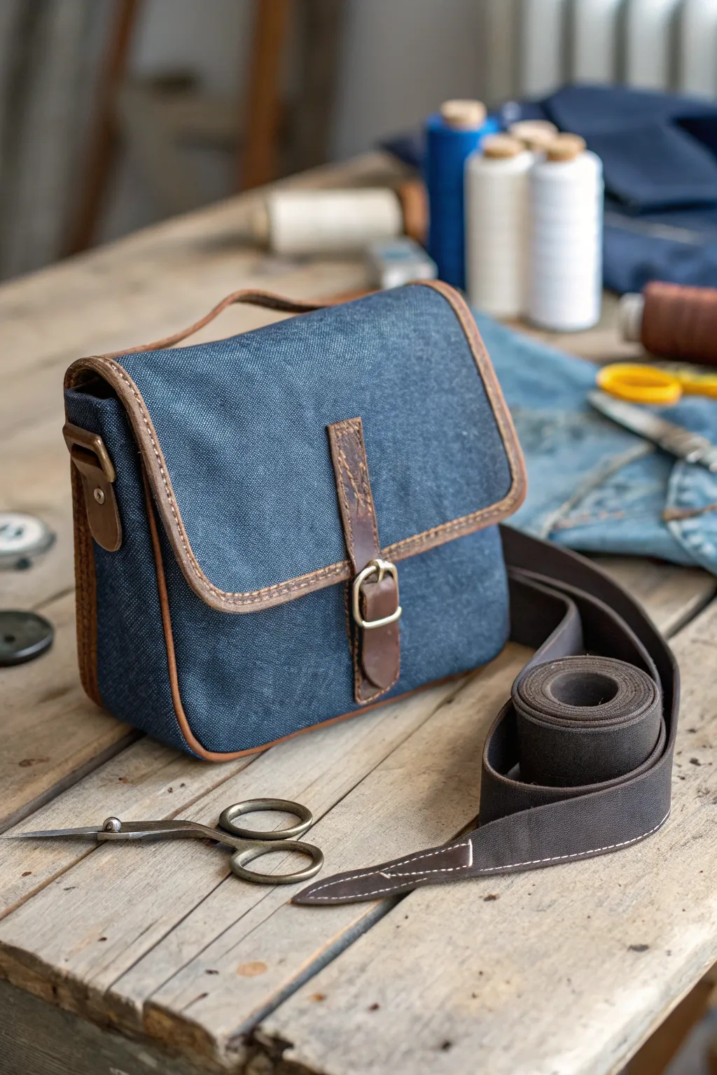 Craft your adventure: A perfect mini messenger bag for little explorers.
