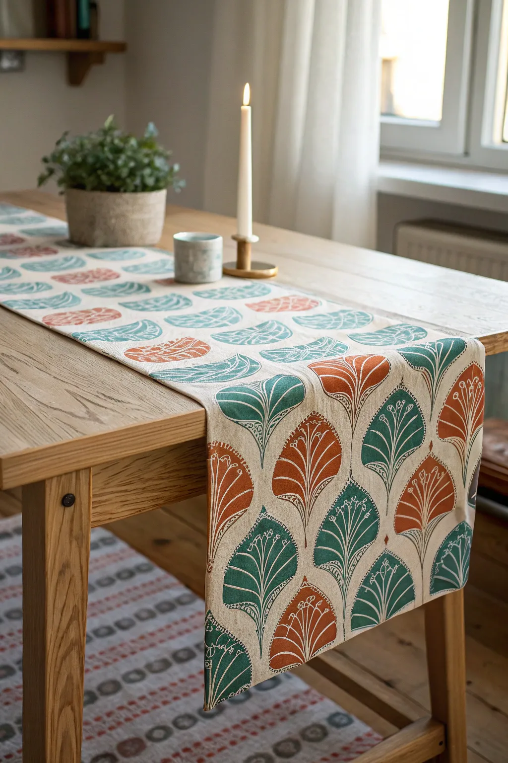 Transform vintage finds into timeless elegance: a nostalgic table runner that tells a story.
