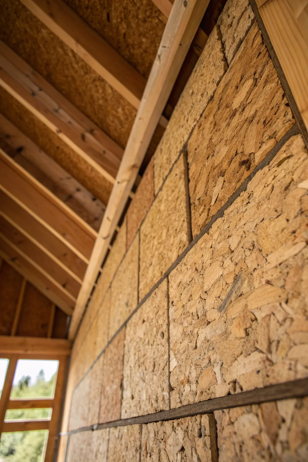 Elevate your shed's style with the unique charm of cork insulation.