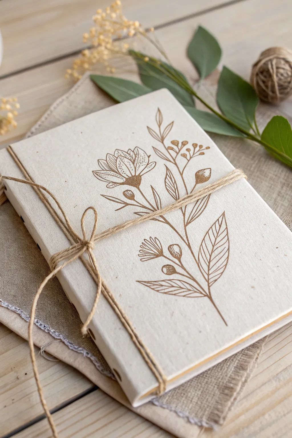 Embrace simplicity and elegance with this artistic sketchbook cover, where Scandinavian minimalism meets Boho charm.