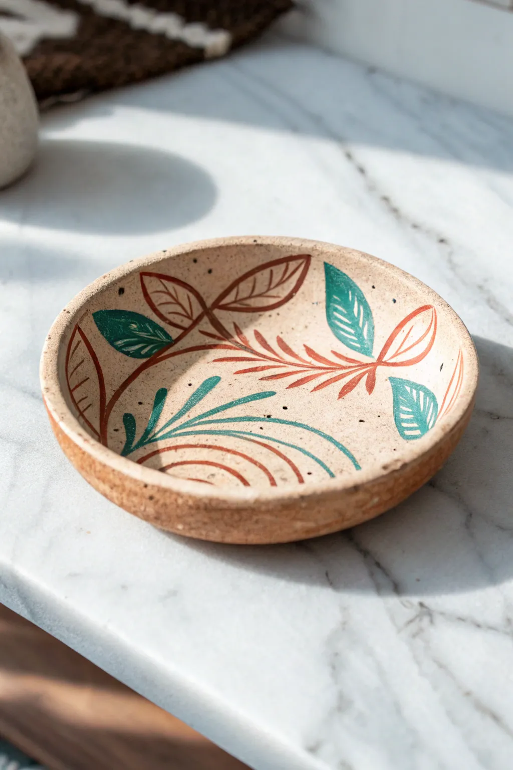 Embrace sustainable elegance with this eco-friendly clay jewelry dish, where minimalist design meets bold boho charm.
