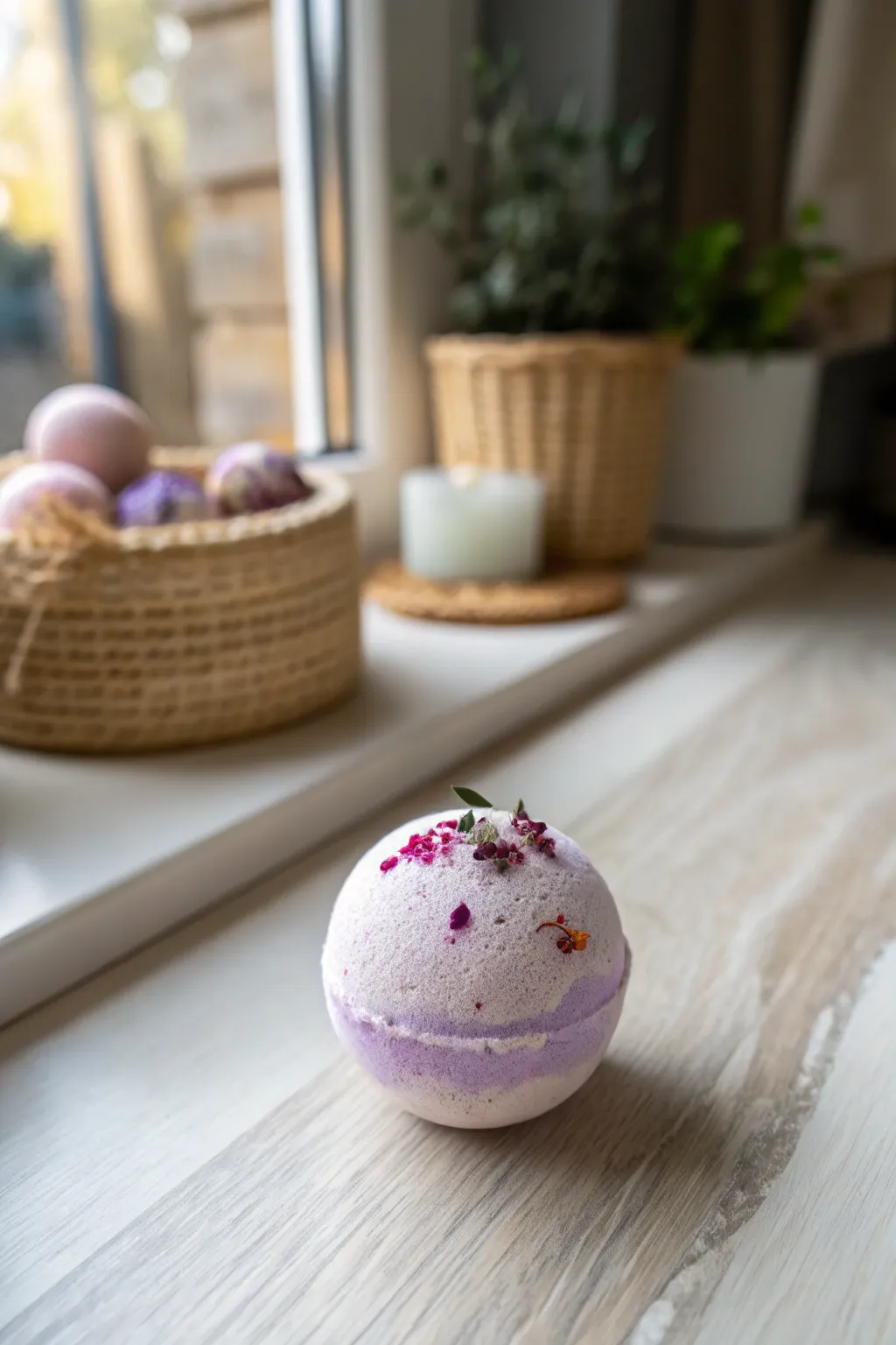 Transform bath time into a soothing escape with DIY bath bombs—where simplicity meets natural beauty.