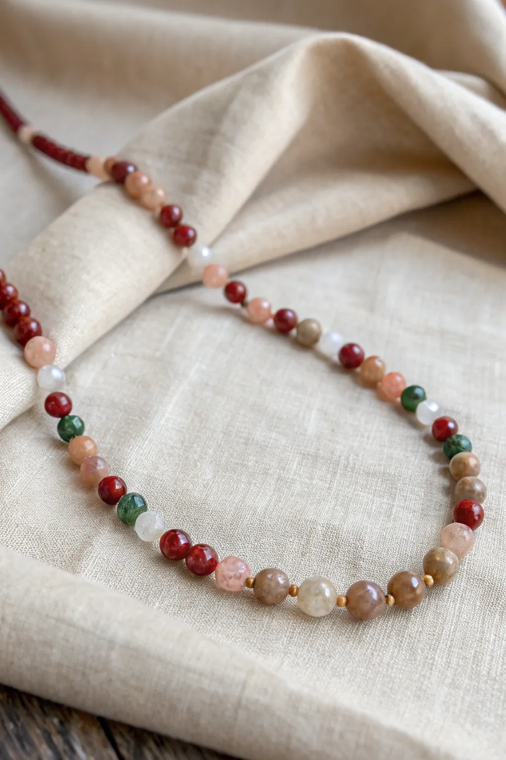 Discover the beauty of contrast with our textured bead necklaces — a true celebration of craftsmanship and style.
