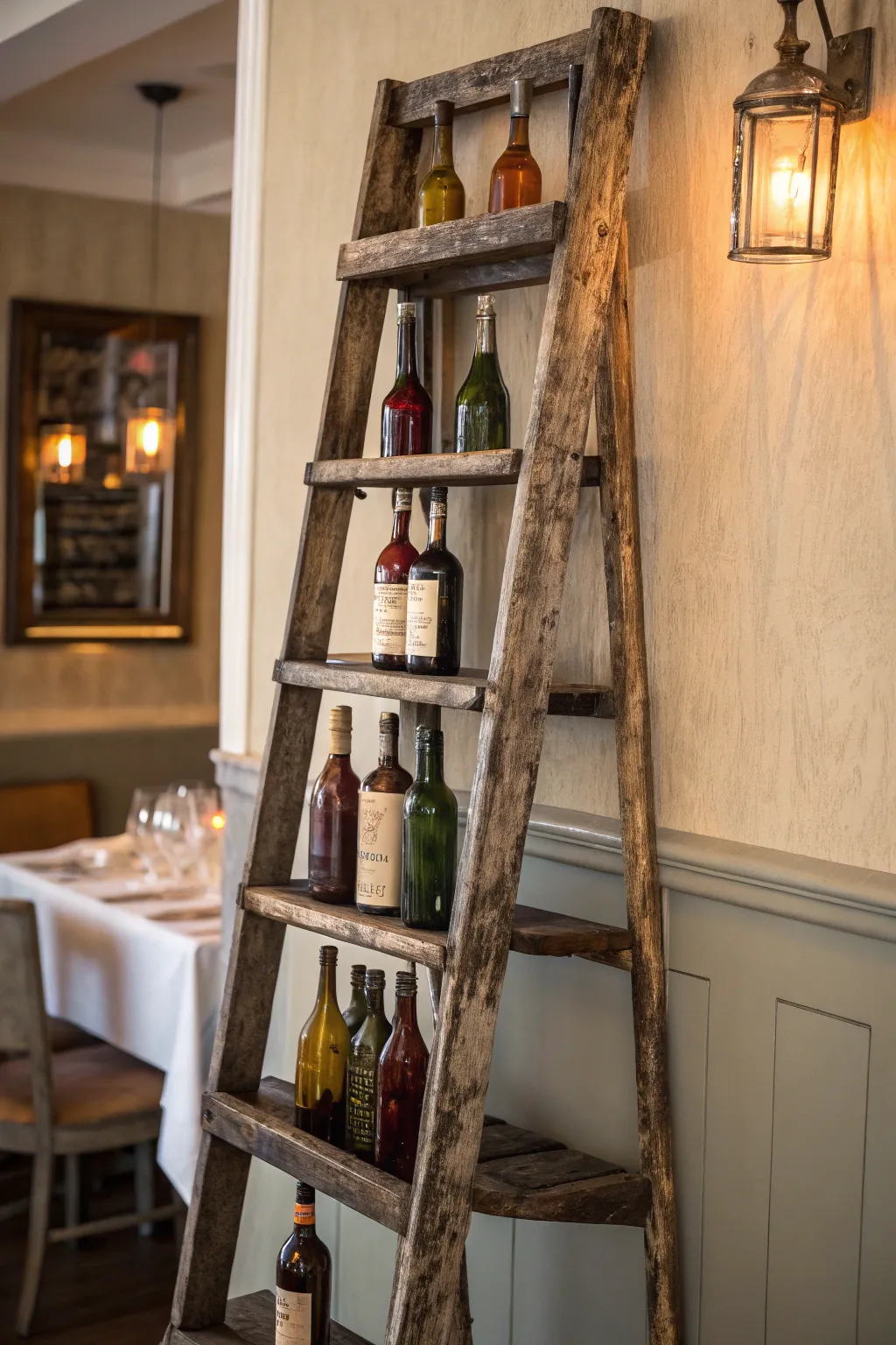 Elevate your space with a touch of vintage charm. Discover how a simple ladder can transform your collectibles into a stunning display.