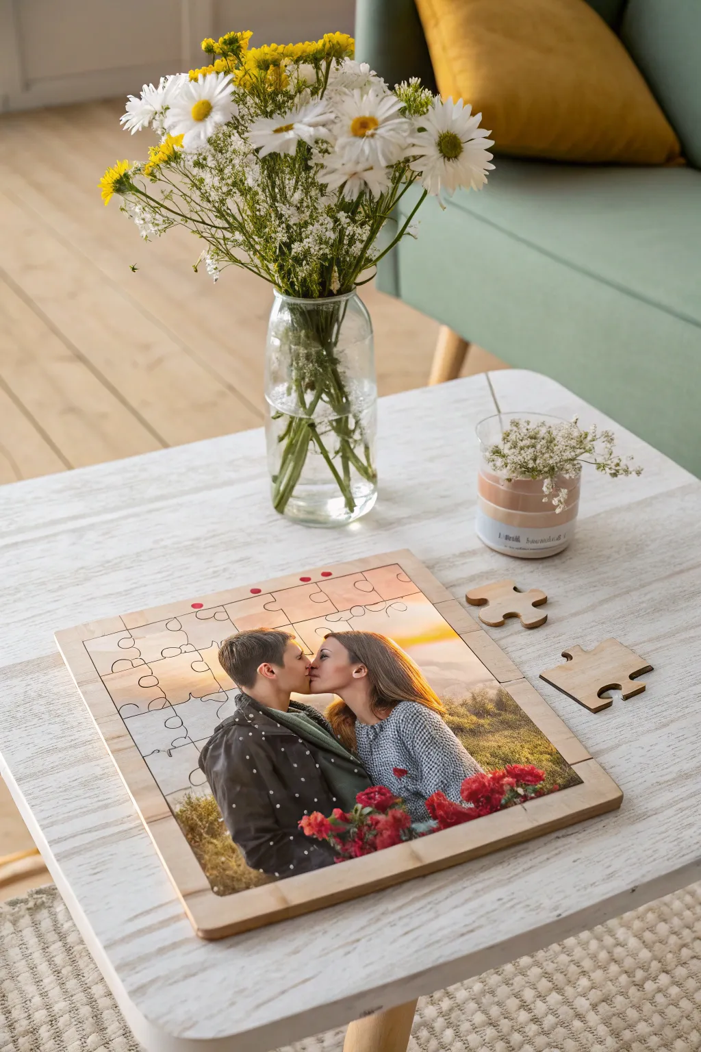 Piece together your memories with a personalized touch. A perfect Valentine's gift for cherished moments.