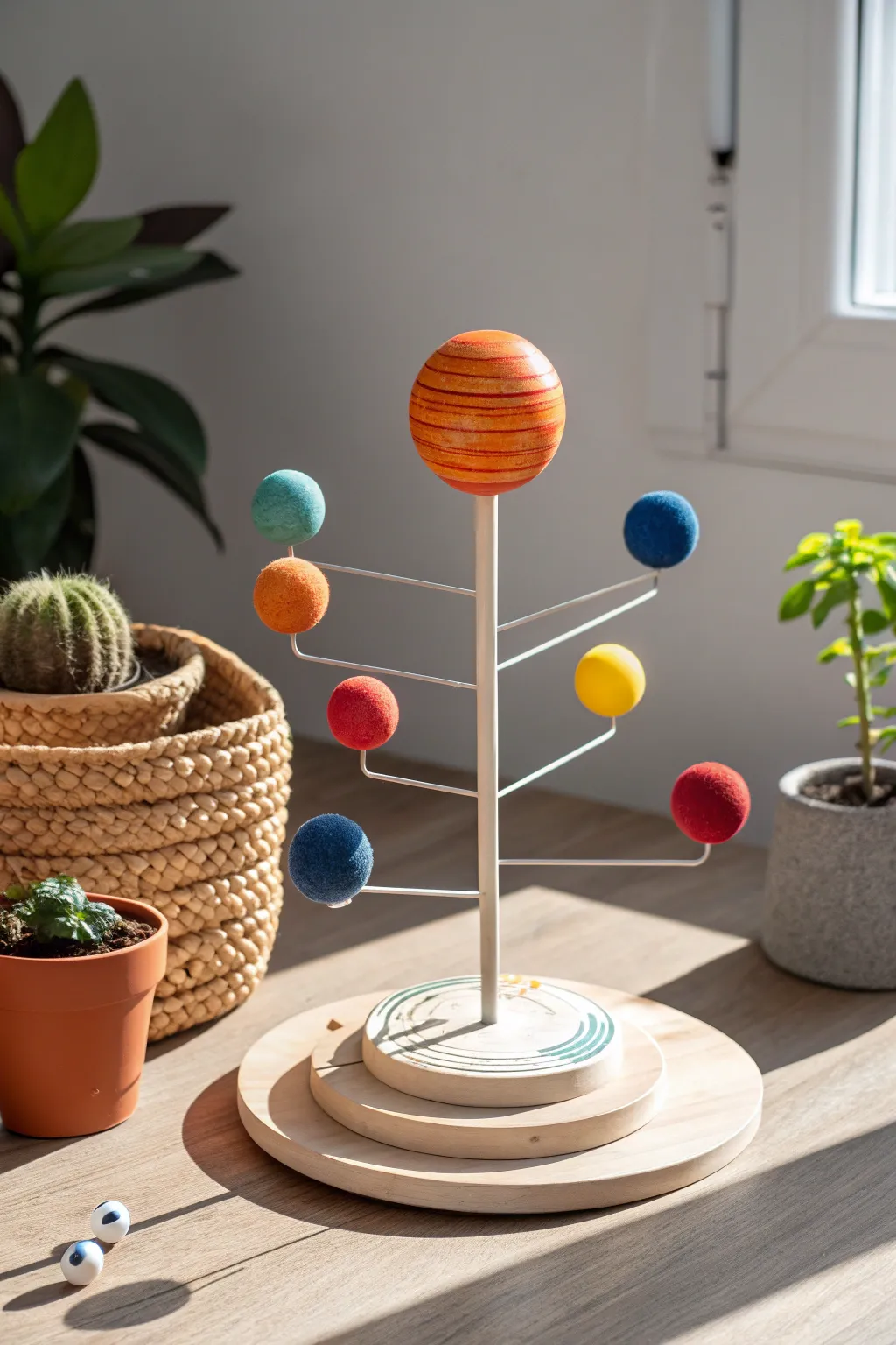 Explore the universe from home with this stunning DIY solar system model, where craftsmanship meets creativity.