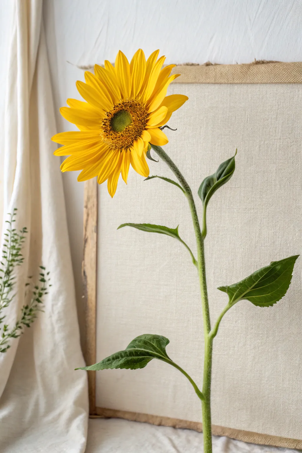 Embrace the warmth of spring with this charming sunflower painting.