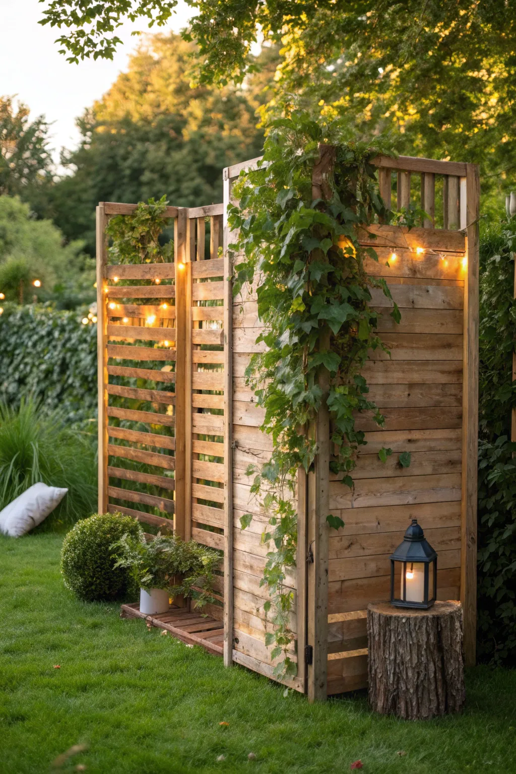 Craft Your Sanctuary: Transform ordinary pallets into a private haven of tranquility.