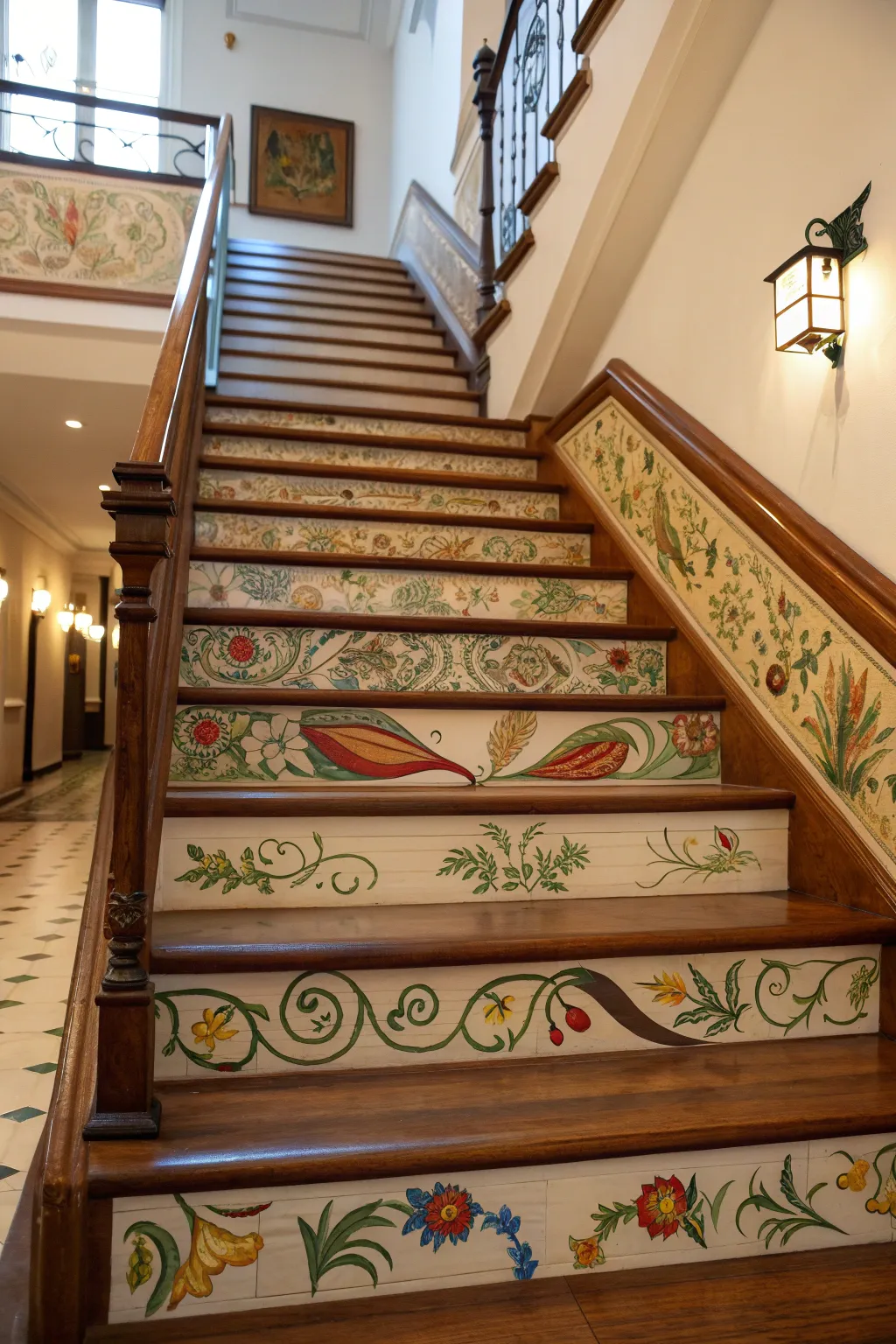Transform your staircase into a masterpiece with artistic risers that captivate and inspire.