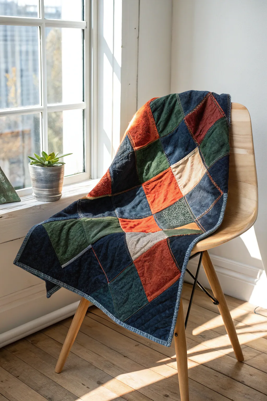 Craft a story of sustainability with every stitch. 🌿 #EcoFriendlyQuilt