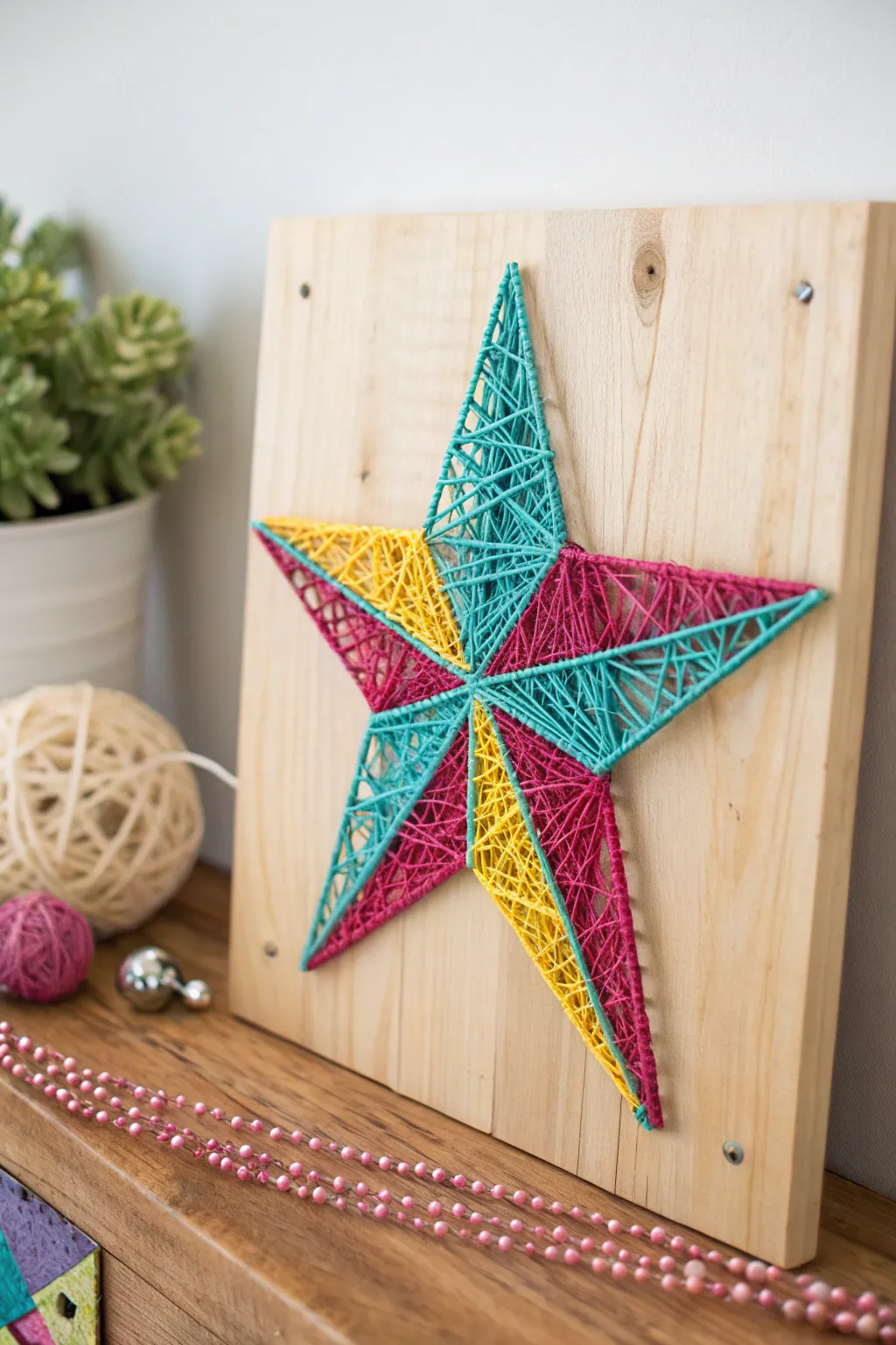Spark joy and creativity with simple string art – a delightful project for little hands with big imaginations!