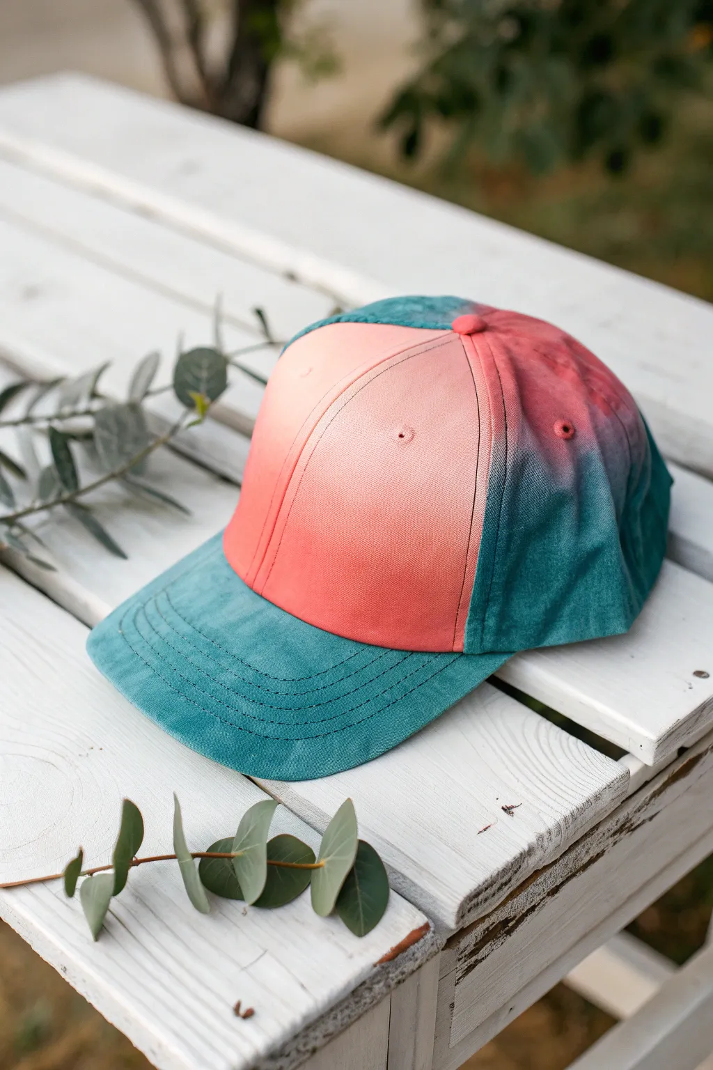 Elevate your style with this beautifully crafted gradient hat, where simplicity meets bold elegance.
