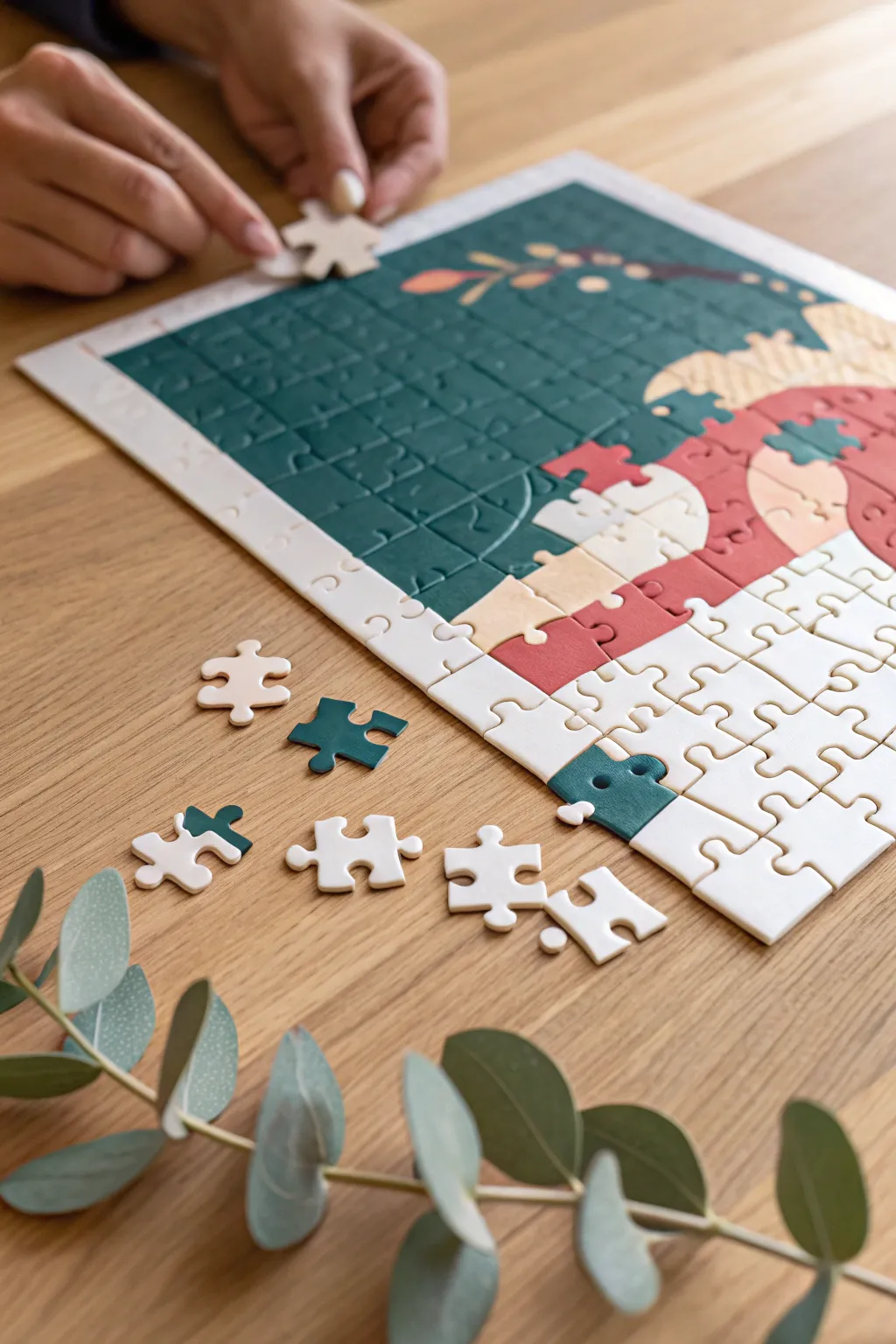 Unveil the surprise with every piece: a mystery puzzle that turns announcements into art.