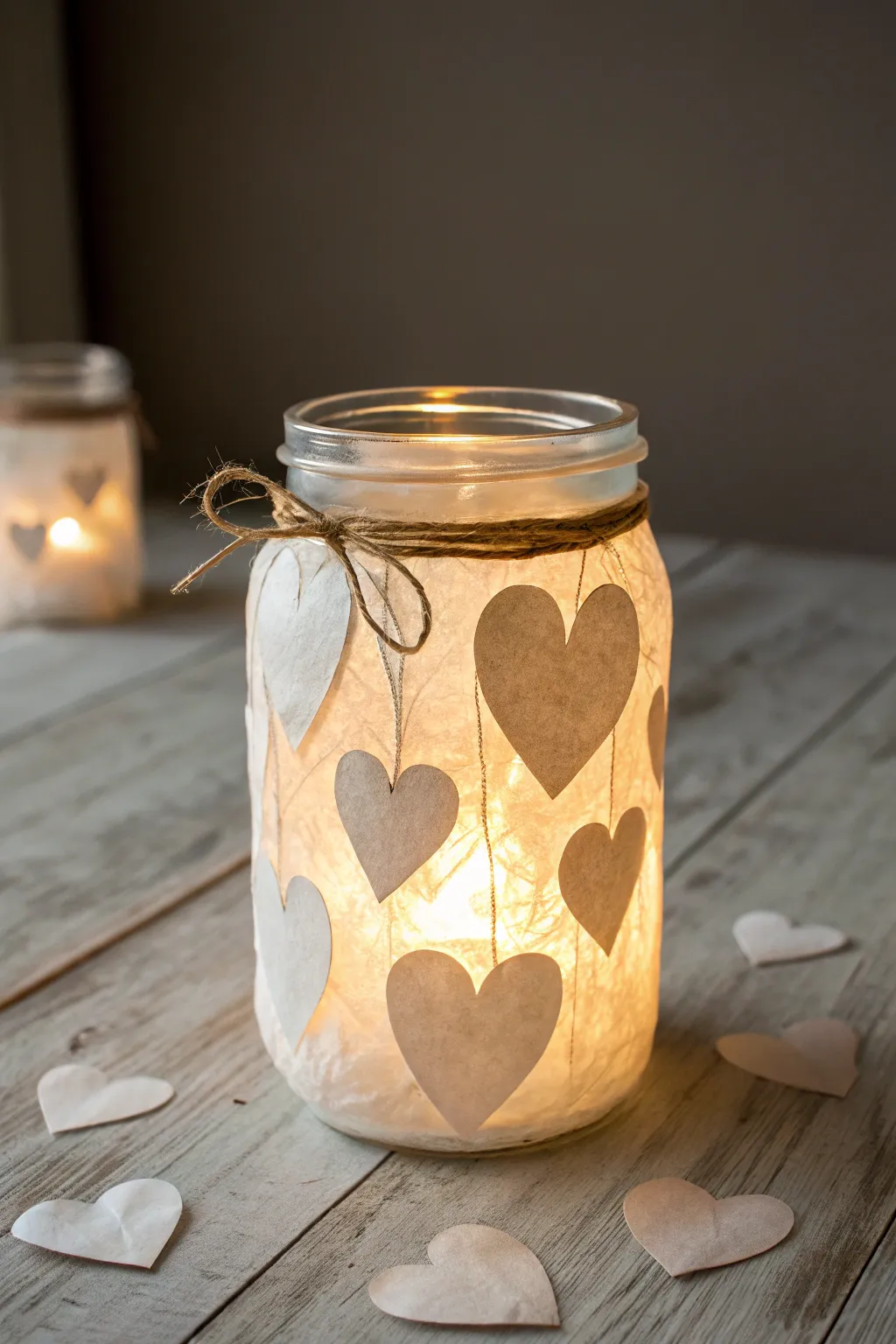 Illuminate your love with a handmade heart lantern.