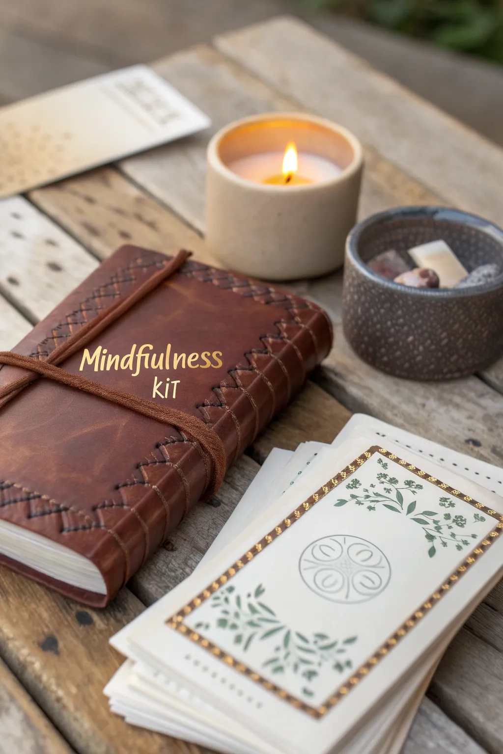 Elevate your zen moments with a thoughtfully curated mindfulness kit, perfect for those who value the art of mindful living.