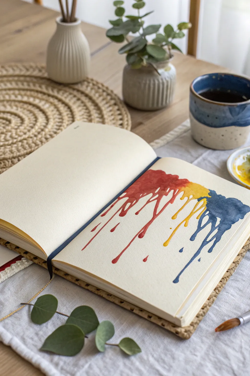 Unleash your creativity with bold, experimental techniques in your sketchbook. #ArtisticJourney