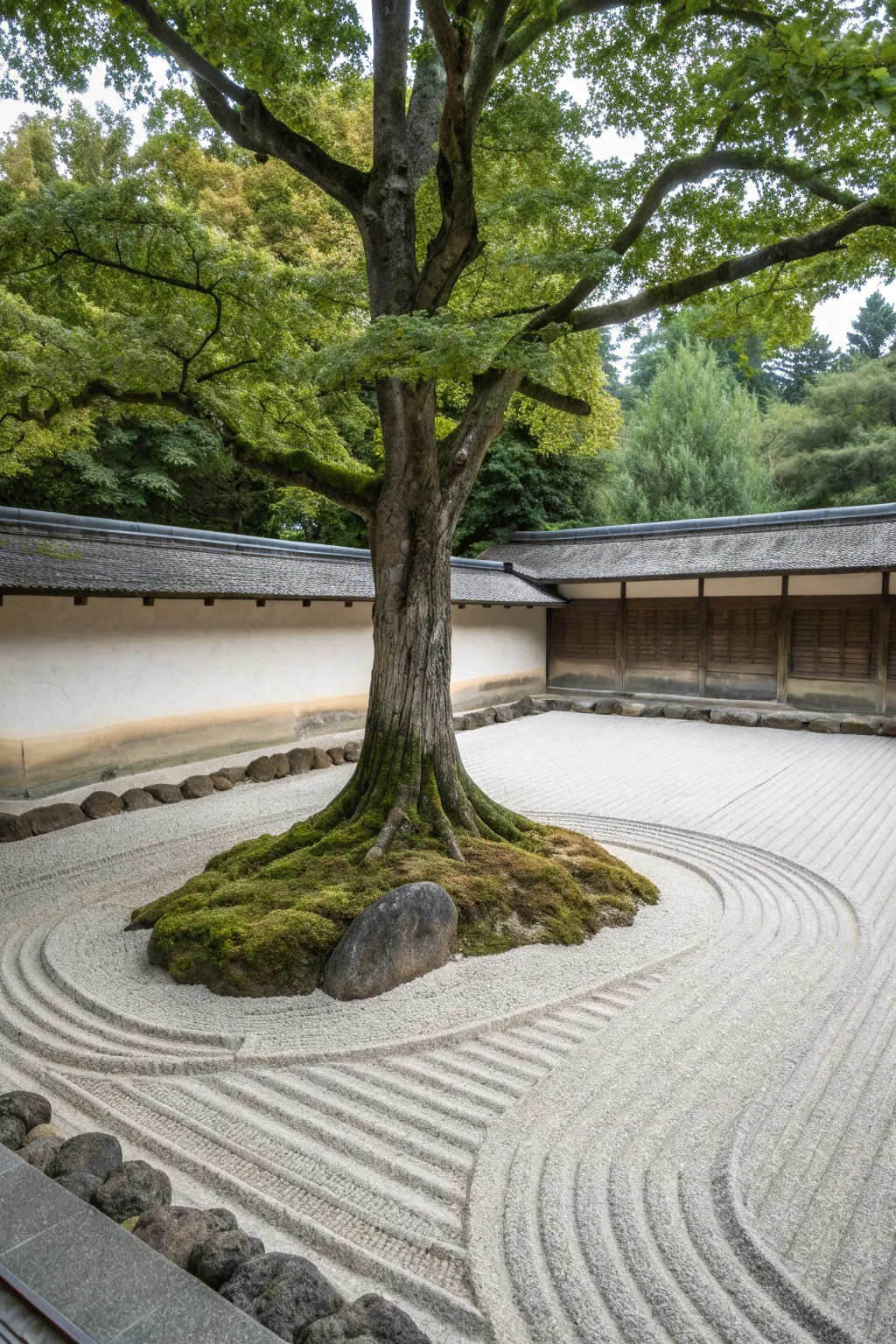 Transform your yard into a tranquil oasis with a beautifully crafted zen sand garden. 🌿✨