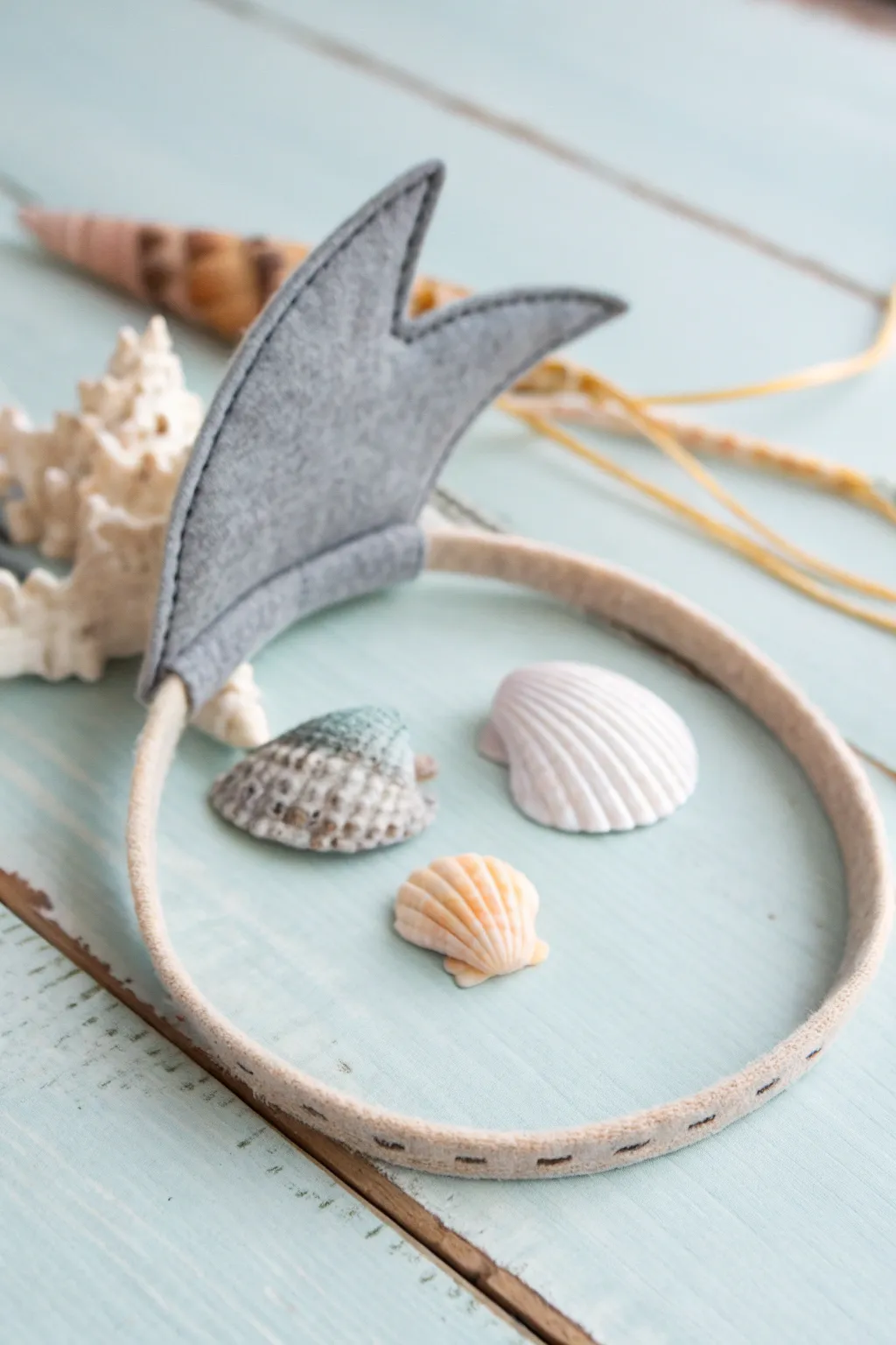 Dive into summer fun with this chic shark headband, blending minimalist design with a playful ocean twist!