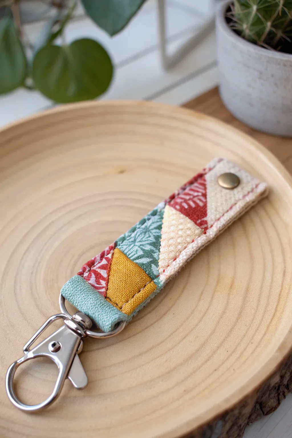 Keep your lip balm stylishly within reach with this handcrafted chapstick holder keychain!