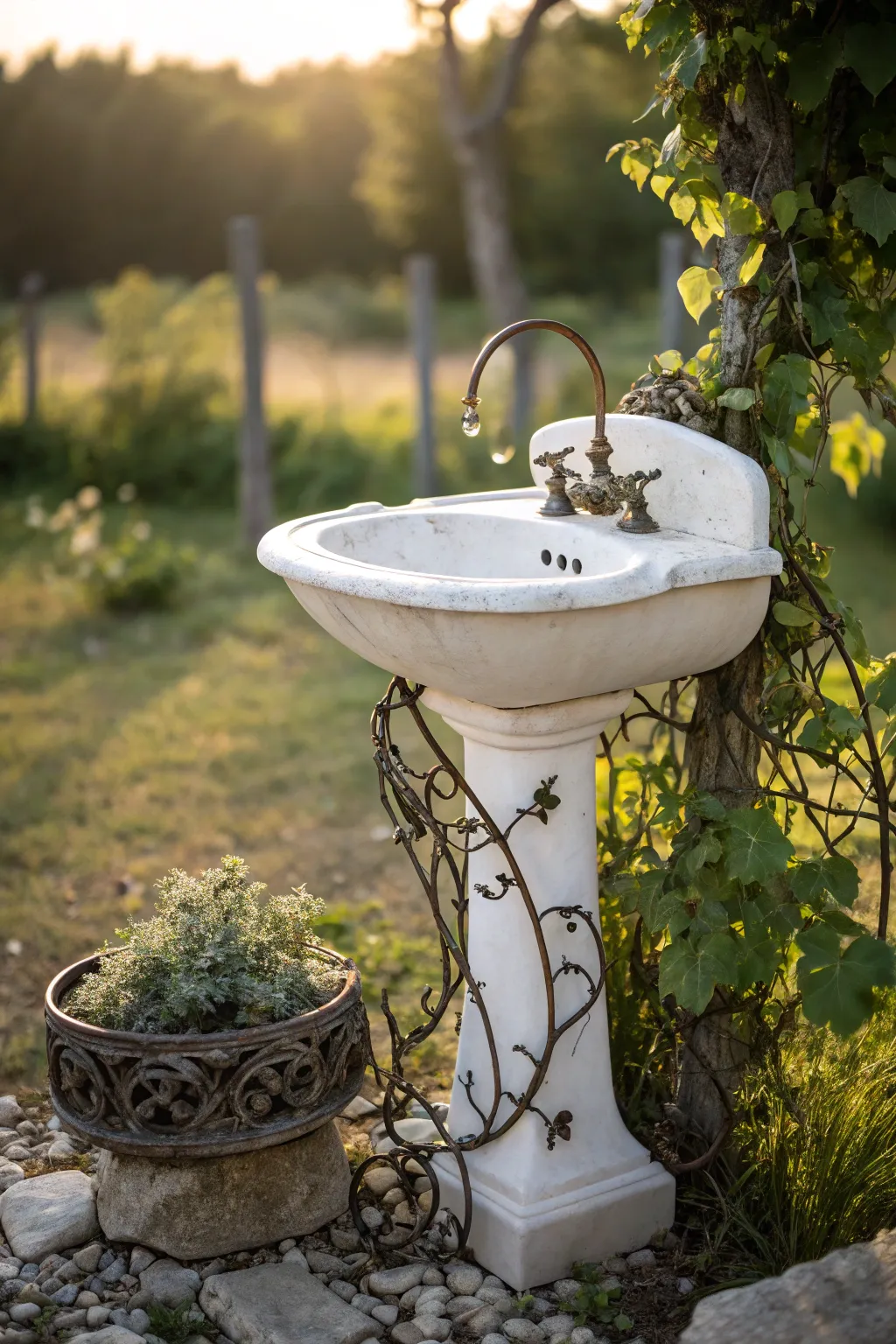 Transform vintage sinks into stunning garden sculptures and let your creativity shine.