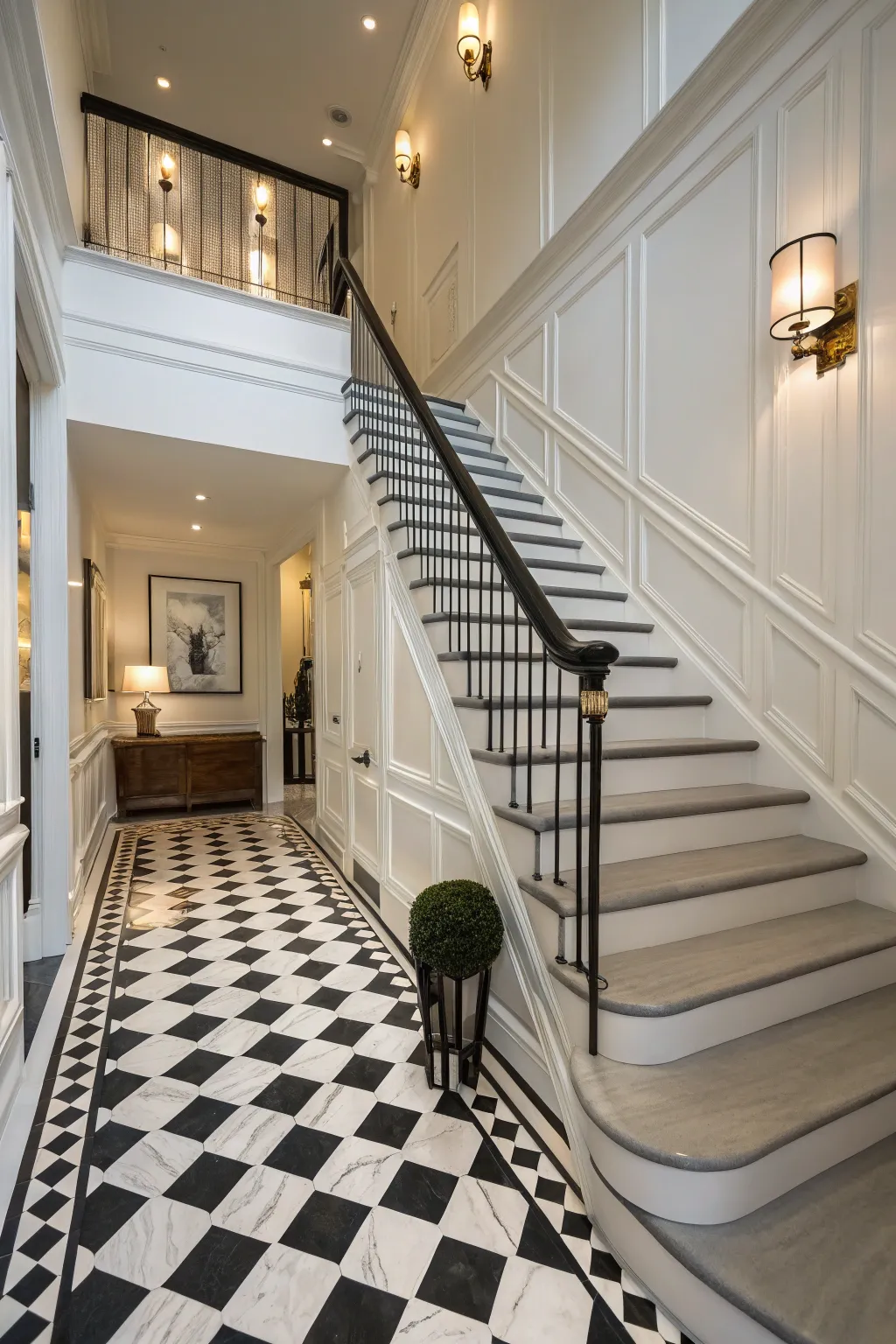 Monochrome vinyl creates a sleek, unified look perfect for modern interiors.