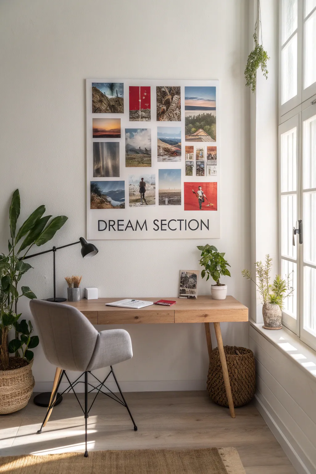 Let your dreams soar: A vision board crafted for endless possibilities and boundless imagination.