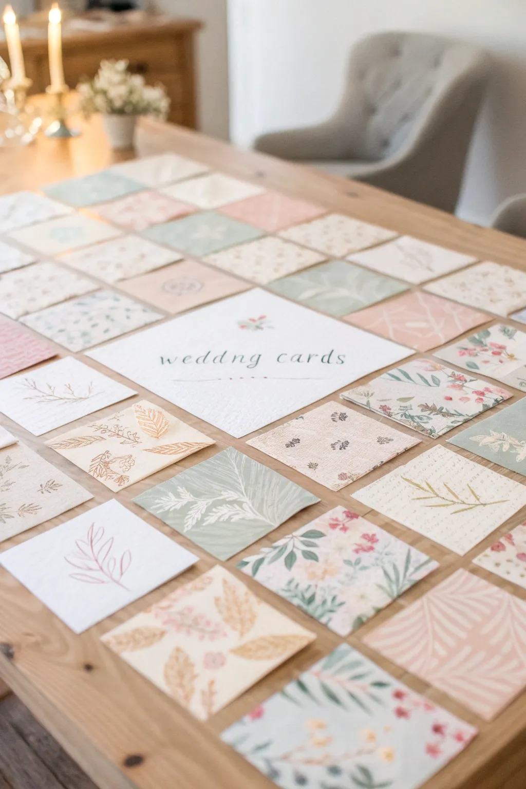 Craft a heartfelt memory with this quilted keepsake of wedding cards, blending minimalist elegance with Boho warmth.