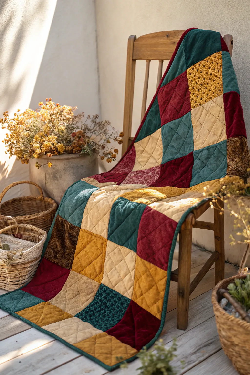 Wrap yourself in memories with a vibrant and cozy wedding guest quilt, where every square tells a story.