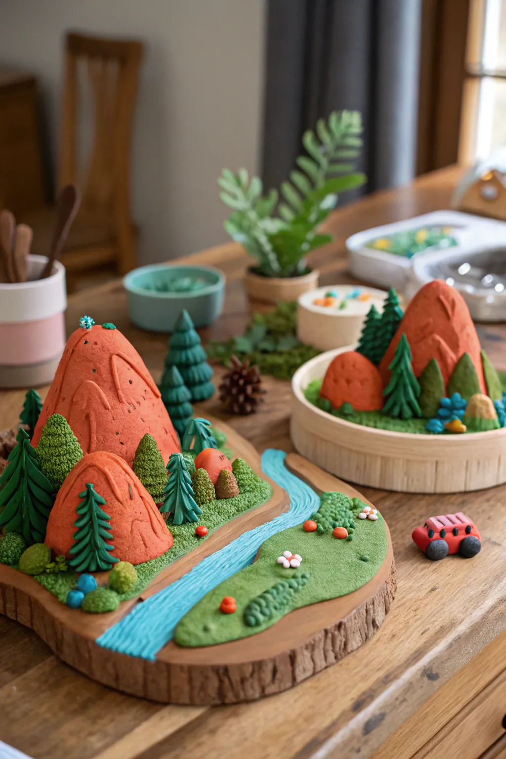Escape into a handcrafted world: Discover the charm of miniature clay landscapes!